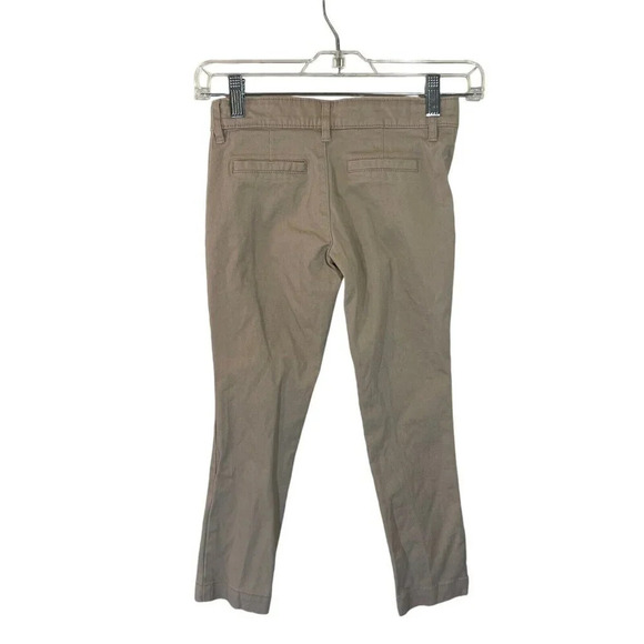 Old Navy Girls Uniform Khaki Pants Size 7 Skinny Tan Beige Neutral Casual Bottom - Picture 2 of 3